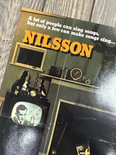 Póster promocional de Nilsson Thats The Way It Is 1976 RCA 12"x12" recuerdos de música vintage - Imagen 5 de 7