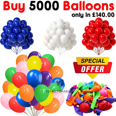 100 x Latex SCHLICHTE BALLON BALLONS Helium BALLONS Qualität Party Geburtstag Hochzeit