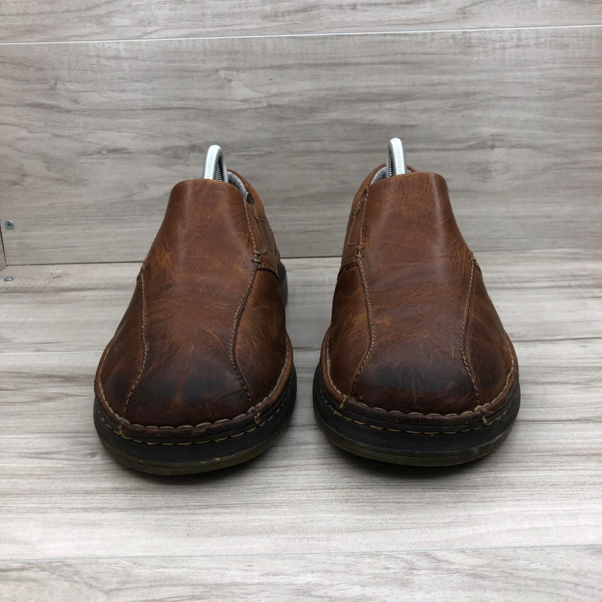 Dr Martens Tevin Brown Leather Slip On Loafers Shoes Mens Size 13 Flaws Dr Martens Tevin Men main image 2