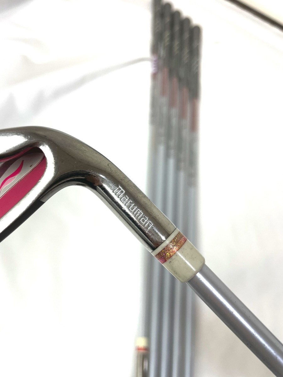 LADIES MARUMAN FIGARO PINK 6PC 7-SW L-FLEX IRONS SET GOLF