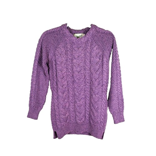 Aran Crafts Merino Asymmetrical Zip Sweater Cardigan Natural/Stone