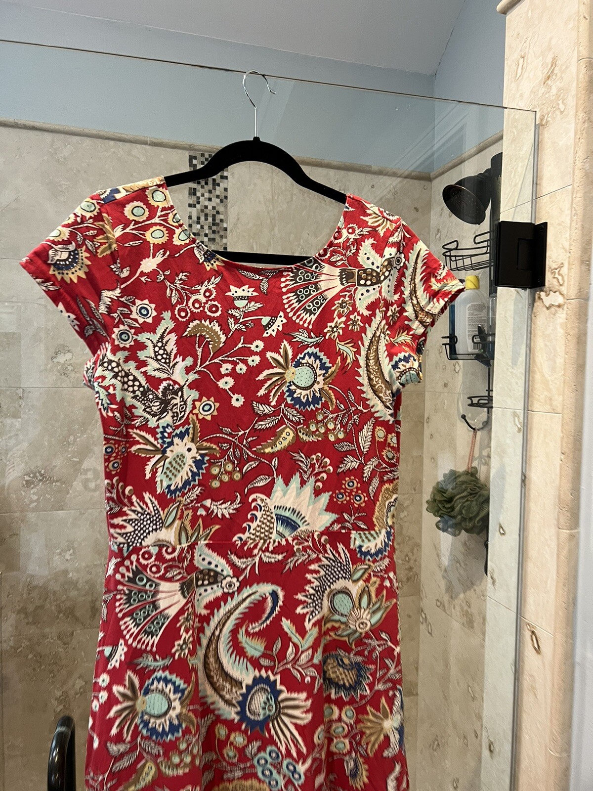 Chaps Women's Size XL Red Short Sleeve Fit Flare … - image 3