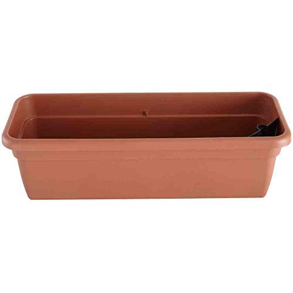(TG. 100 cm) Siena Garden Fioriera da balcone, terracotta, 100 cm - NUOVO