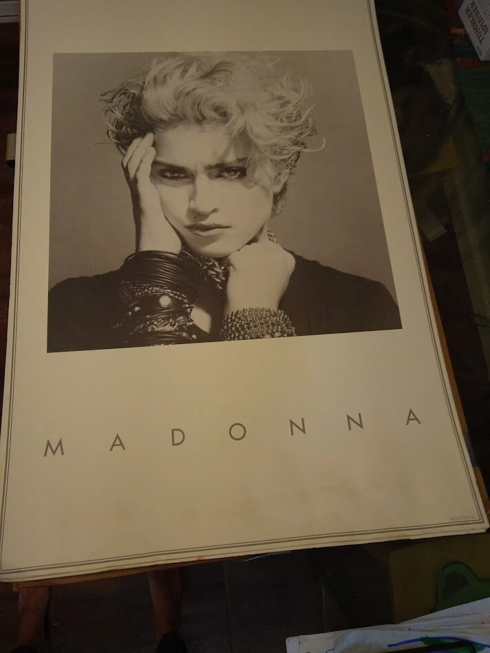 PÓSTER LITOGRÁFICO PROMOCIONAL ULTRA RARO DE MADONNA 1983 Foto 4 de 4