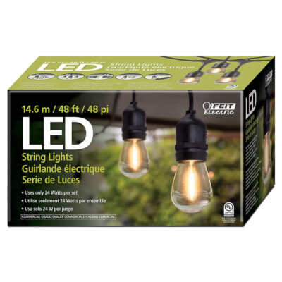 Feit Electric 710090 48ft LED String Light - Black