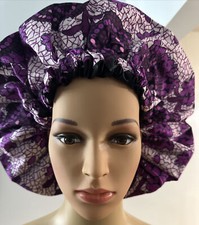 Ankara Wrap Skirt With Satin Line Bonnet