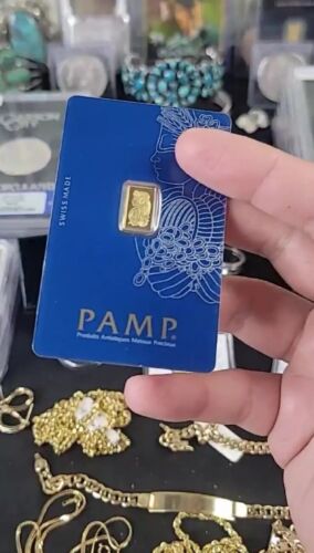Pamp Suisse Fortuna 1 Gramm 0,9999 Goldbarren - versiegelte Testkarte - Bild 5 von 6