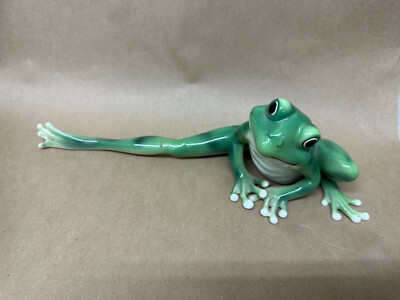 Frog Figurine Leg Outstretched Franz FZ00077 Amphibian