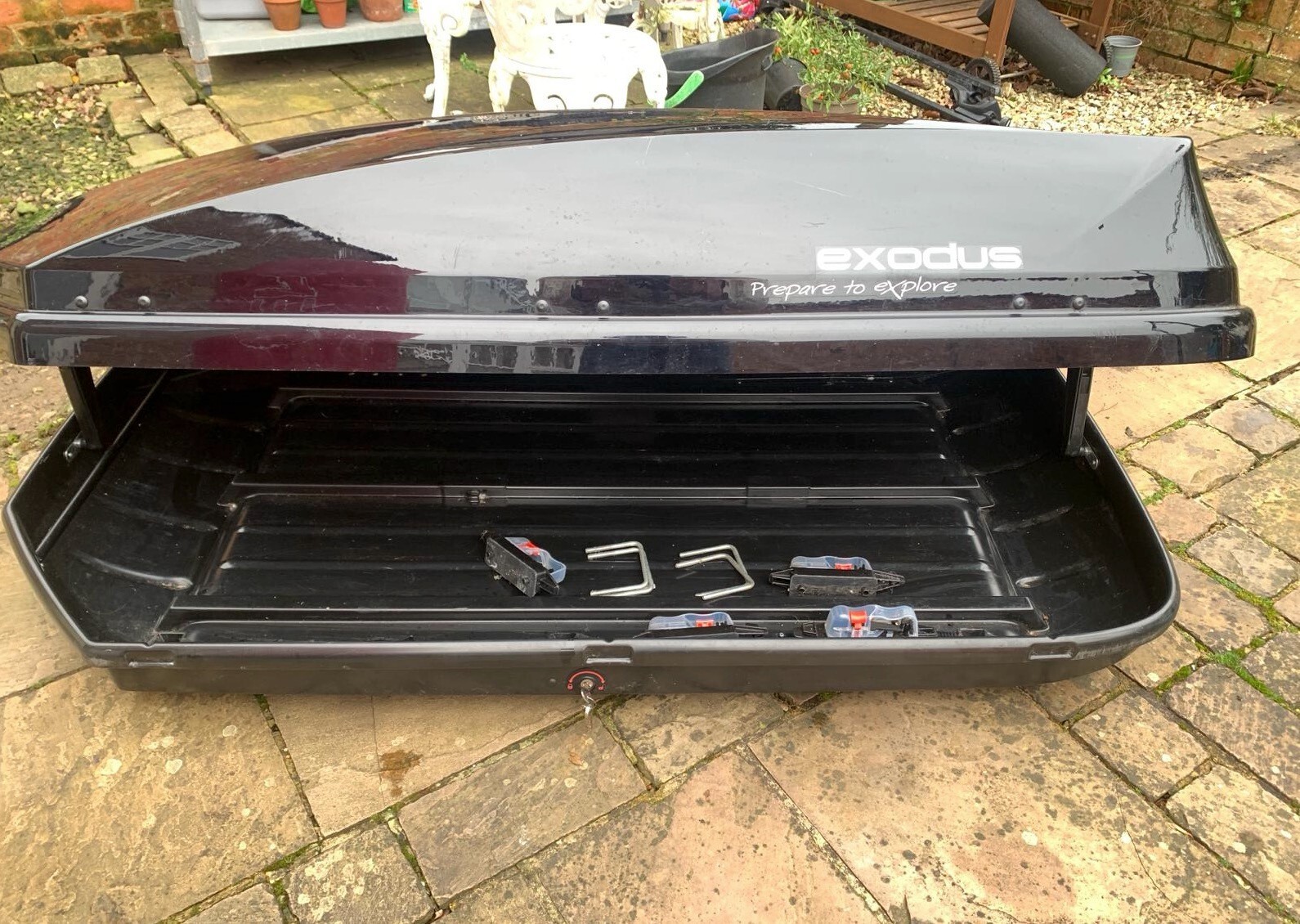 HALFORDS / THULE EXODUS CAR ROOF BOX 580 ltr / XXLarge eBay