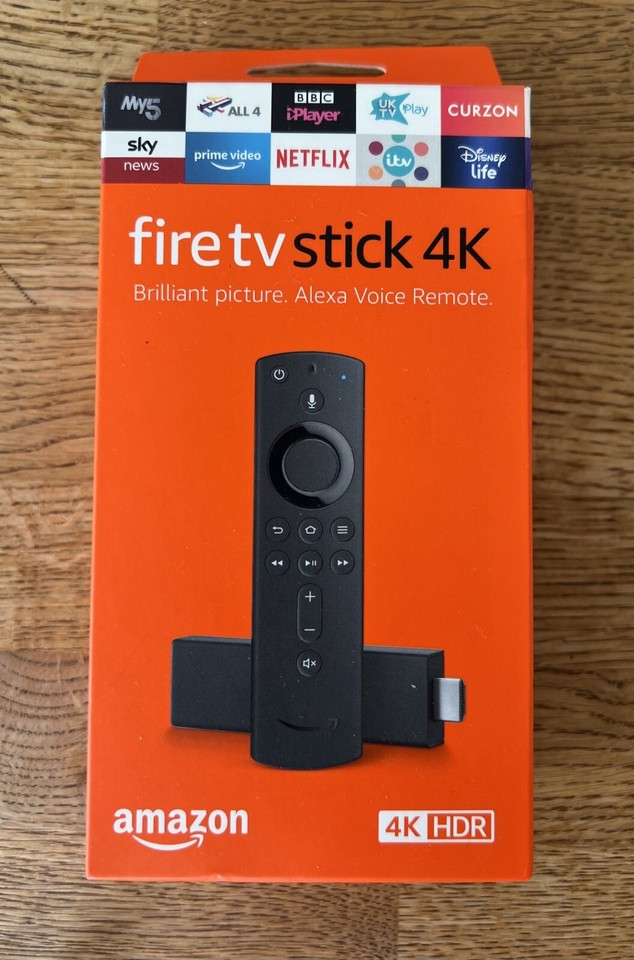 Amazon Fire Stick 4K Media TV Streamer - 1st Gen, Model E9L29Y - Boxed ...