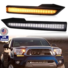 Headlight Trim LED Side Marker Turn Signal LightDRL for Toyota Tacoma 2012-2015