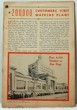 1941 J R WATKINS Booklet Almanac Health Medicine Hair Care Recipes Veterinary