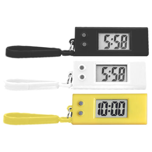 1x Electric Digital Pocket Watch Medical Nurse Pocket Fob Watch Keyring Pendant