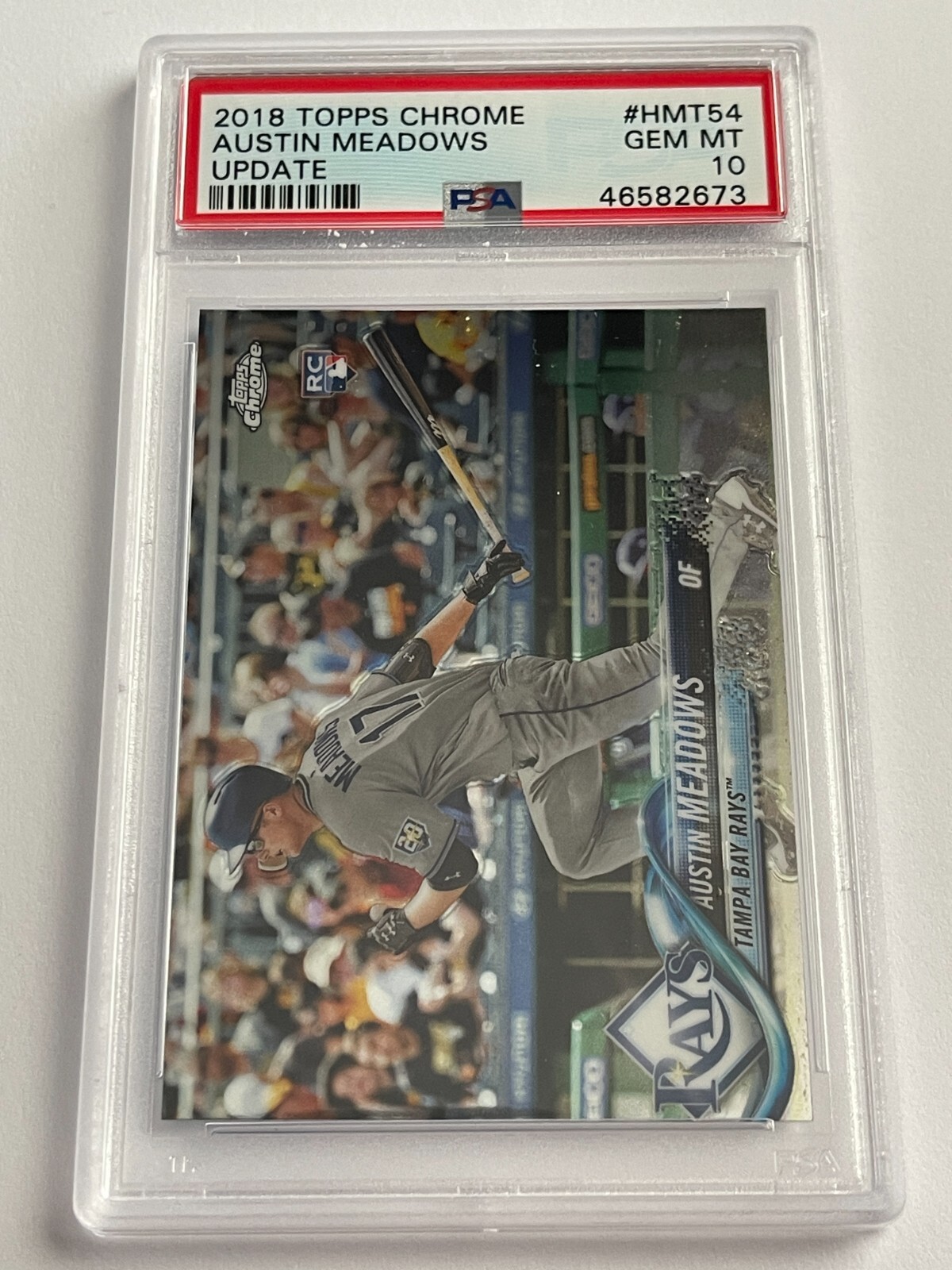 2018 Topps Chrome Update Rookie Card Austin Meadows #HMT54 PSA 10 Rays B