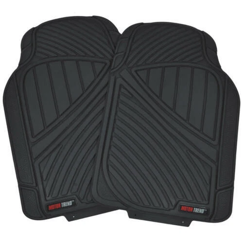 Juego completo de alfombrillas para coche Motor Trend de alta resistencia 100 % premium recortables - negras Foto 2 de 4
