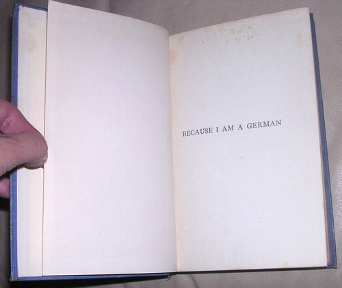 Rare Because I Am German Hermann Fernau 1916 HC Vintage Book Banned at one time - Picture 4 of 15
