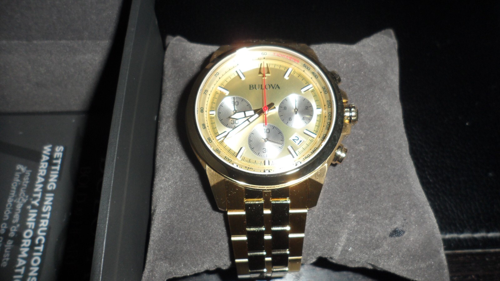 Bulova Precisionist Jet Star 97B214 – Orologio Analogico Uomo Al Quarzo, Cassa E Cinturino Marrone, Vetro Zaffiro, Movimento Ad Alta Precisione, Cronografo