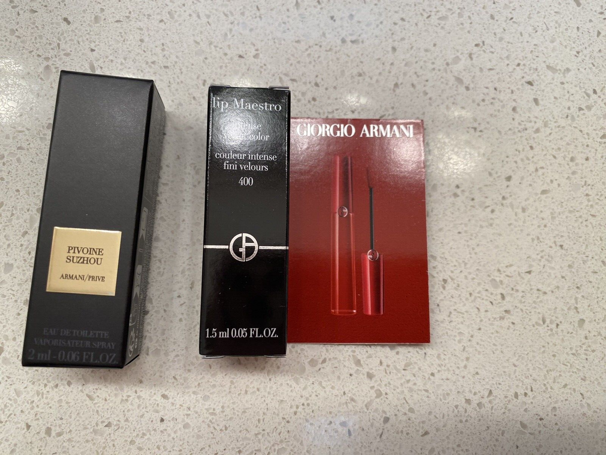 GIORGIO ARMANI Lip Maestro Intense Velvet Color 400 Mini Sz 1.5 ml