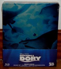 Finding Dory Steelbook Blu-Ray 3D + 2 Blu-Rays New Disney A-B-C