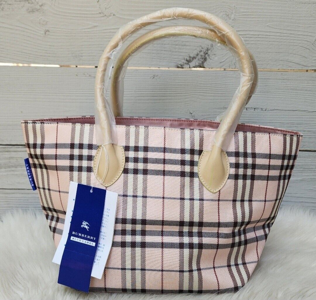 NWT Burberry Blue Label Pink Nova Check Mini Tote Rare | eBay NWT Burberry Blue Label Pink Nova Check Mini Tote Rare | eBay