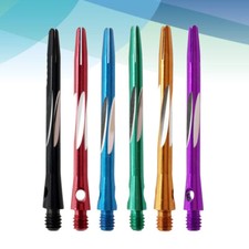 6Pcs Dart Flights and Shafts Medium Length Corner Stems