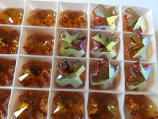 1 Swarovski Cross Pendant 20mm Topaz AB. 6866