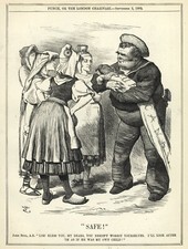Rare 1882 Political Cartoon ANGLO-EGYPTIAN WAR Suez Canal BRITISH COLONIALISM