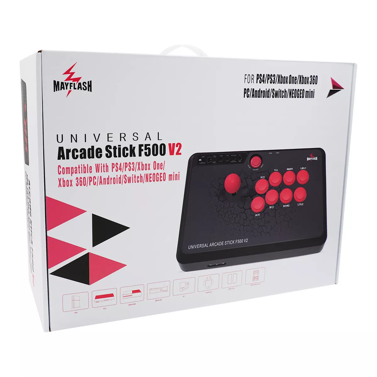 MAYFLASH Universal Arcade Fighting Stick F500 for Switch, Xbox Series X/S,  Xbox One, Xbox 360, PS4, PS3, Windows, macOS, Android, Raspberry Pi, Steam