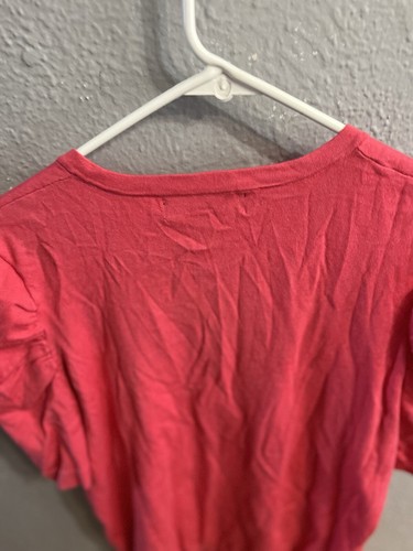Womens Kasper Short Sleeve Button Salmon Color Size XL - Picture 4 of 7