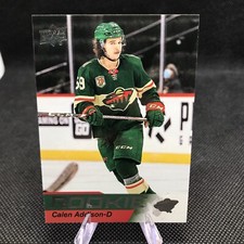 Calen Addison RC 2021-22 Upper Deck NHL Star Rookies #9 Minnesota Wild