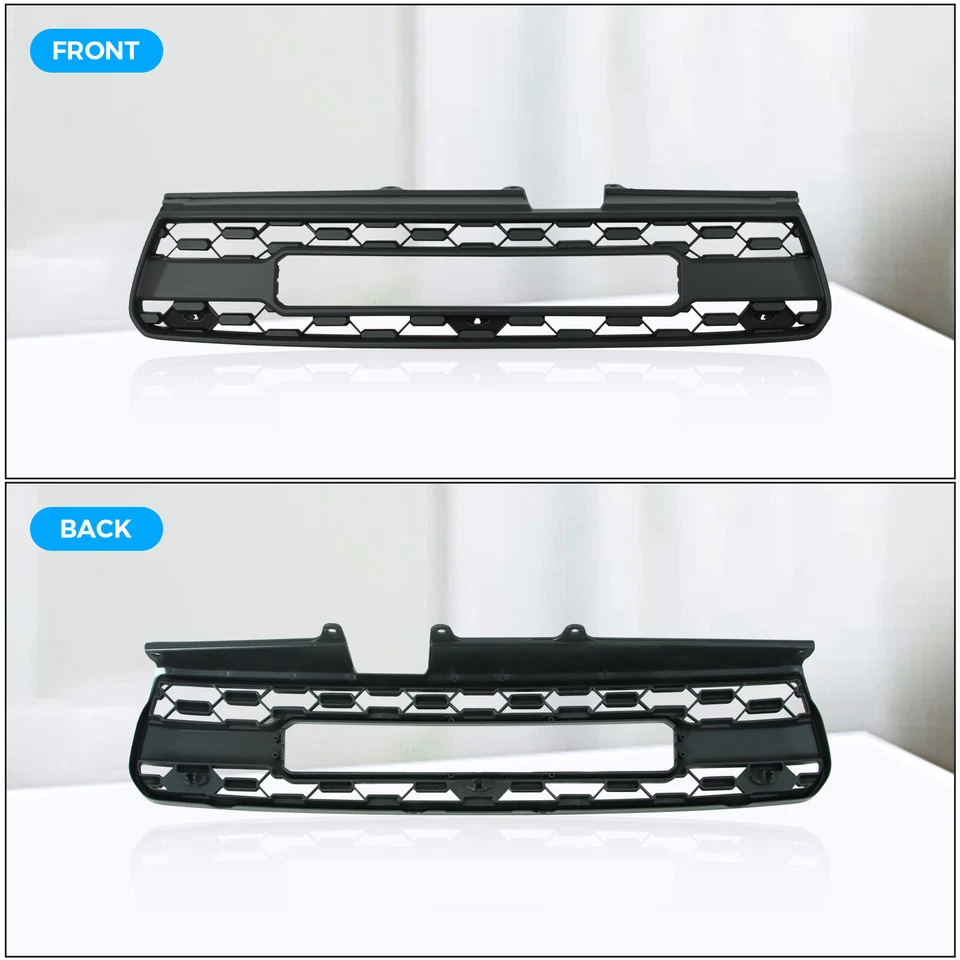 Black Front Grille Fits For 2001-2003 TOYOTA RAV4 W/LED LIGHTS Foto 3 de 4