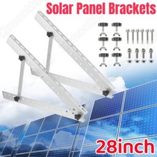 28" Solar Panel RV Tilt Mount Brackets Ground Roof Flat Surface Adjustable Frame