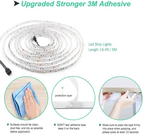 TV Led Lights USB TV Backlight Strip 5050 RGB Lighting Strips + Remote Control - Picture 30 of 61