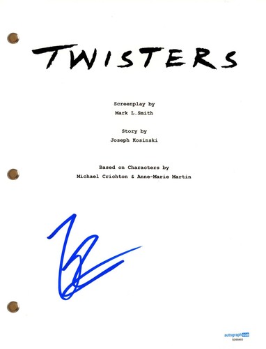 Kiernan Shipka "Twisters" Signed Autograph Movie Script Full Screenplay ACOA COA - 第 1/1 張圖片