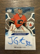 2017-18 Upper Deck Ice #IPA-JG Jon Gillies Ice Premieres - Autographs #/299