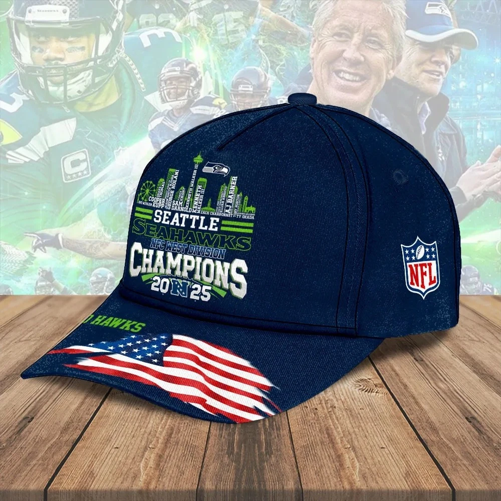 Seahawks 2025 West Champions Classic Cap