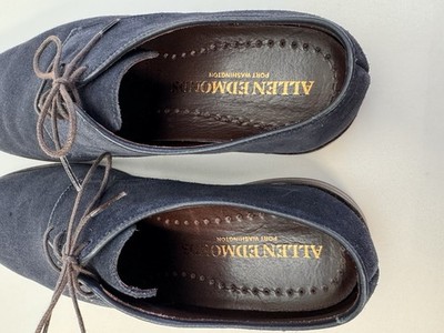 Allen Edmonds Port Washington Nomad Suede Lace Up Blue Dress  display picture 3