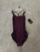 Brand New Burgundy Bloch Dance/Gymnastic/Ballet Leotard Size Petite