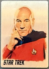 Star Trek Inflexions Starfleet’s Finest Painted Portrait Metal AC10 Picard /50