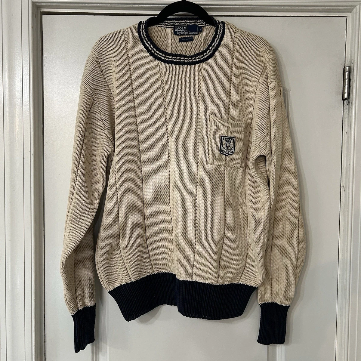 Polo Ralph Lauren White Vintage Sweaters for Men for sale | eBay