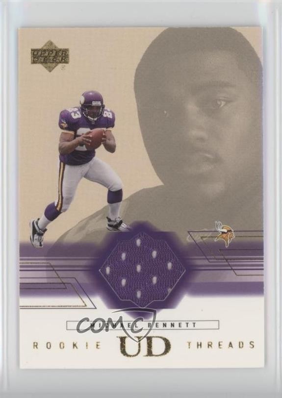 2001 Upper Deck Rookie Threads Michael Bennett #RT-MB RC 5c2