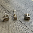 Anson Vintage Karatclad Cufflinks and Tie Tack — photo 1