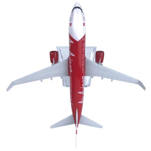 Diecast Alloy 1/400 Scale Red Air Asia Airlines B737 Aircraft Model Toy ...