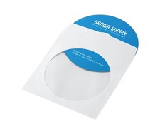 DVD/CD Paper Sleeve Cases, White, 100-Pack, FCDPS100WN