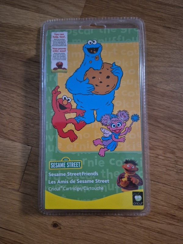 BRAND NEW! SESAME STREET FRIENDS CRICUT CARTRIDGE, 90 CHARACTERS + NUMBERS!