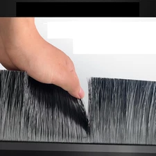 4-Pack Garage Door Brush Seal – Black Bottom Sweep – Roll-Up Door Stripping, 2.