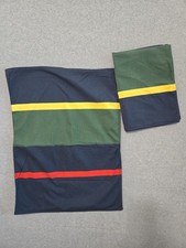 2 Nautica Pillow Shams Navy Blue Green Yellow Red Standard Size
