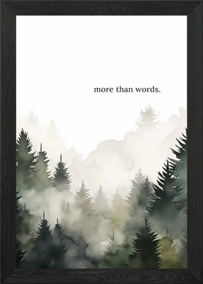 Wald Mehr als Worte Gerahmtes Wandbild Poster Leinwanddruck Bild