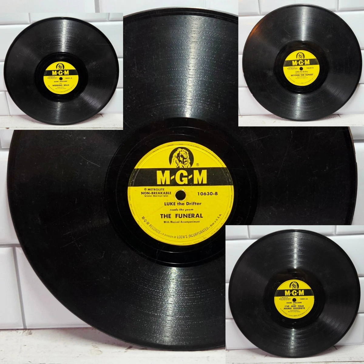 HANK WILLIAMS MGM 78RPM 5枚セット Hank Williams 78 RPM Vinyl Records for sale | eBay