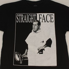 BILL BELICHICK Straight Face Scar Face Poster Graphic T-SHIRT Men's M